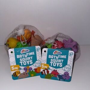 Target Lot of (2) Sets of “Animal Bath Time Squirt Toys”. BNWT
